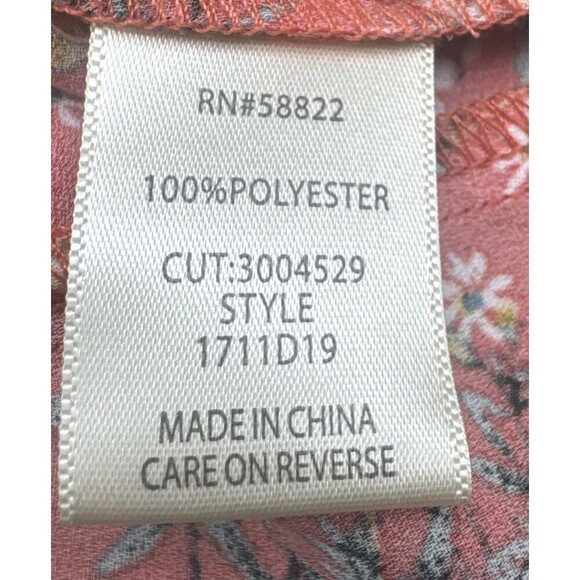 Max Studio Women's Orange Floral Print Ruffle Tiered Pull On Maxi Skirt Sz S - Picture 8 of 9